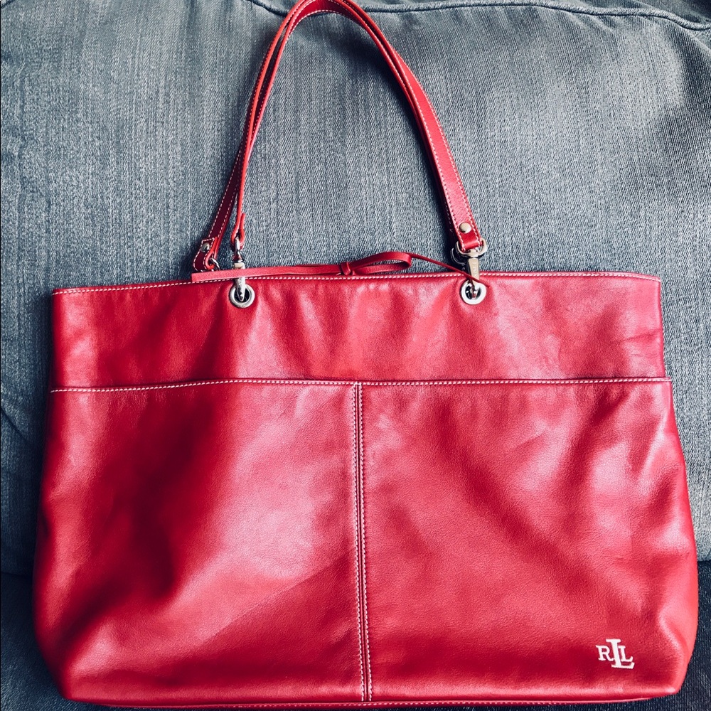 Ralph Lauren leather computer/business bag.